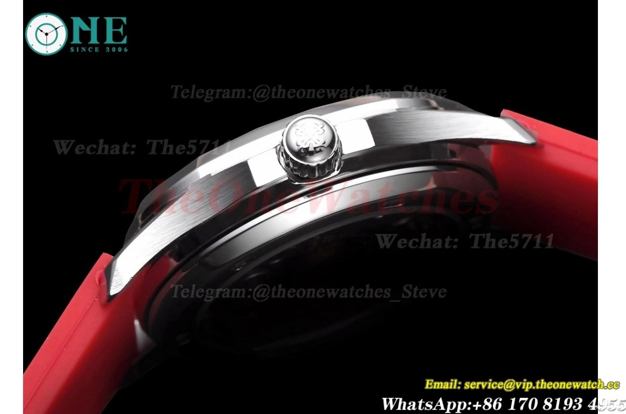 TWF Diamond Red RU Ladies SS Aquanaut 35mm A324 Bezel 0410
